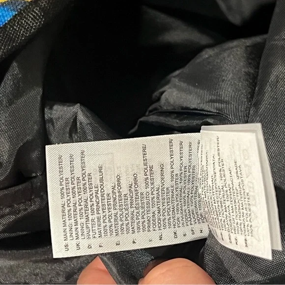 Adidas Blue and Yellow Tropical Print Backpack - Picture 11 of 11